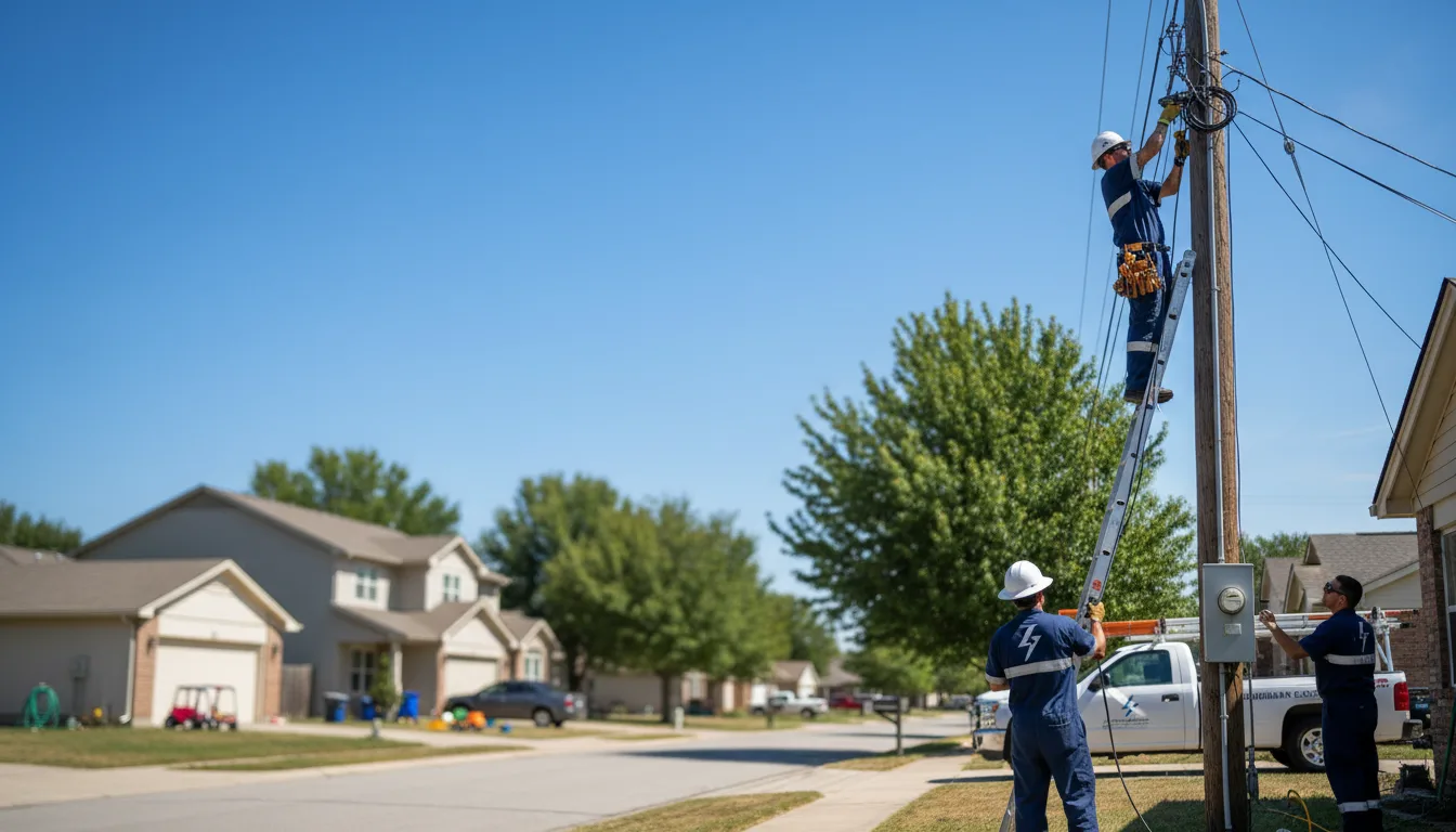 Residential electrician providing installation services in Sumrall, MS